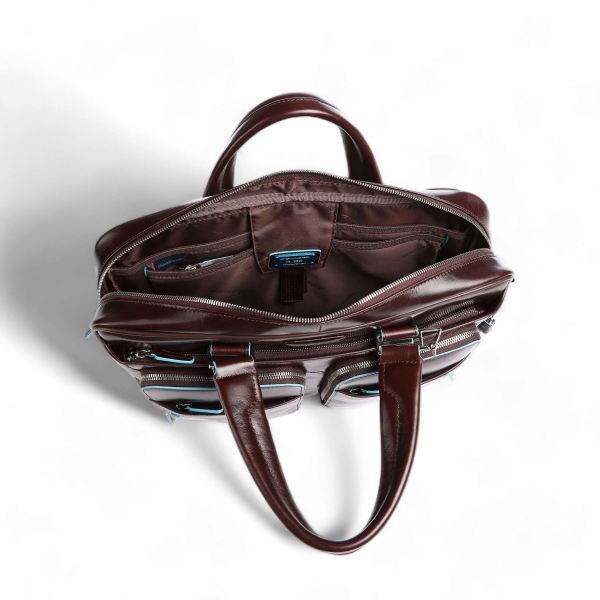Piquadro 14" Laptop Business Bag, Mahogany Brown