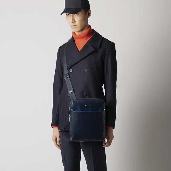 Piquadro Crossbody Bag iPad® 13" Expandable, Blue - CA5085B2-BLU2