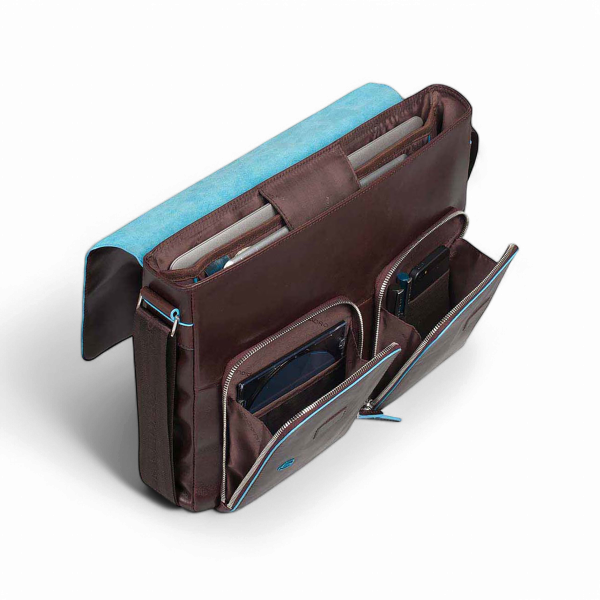 Piquadro 14" Laptop Messenger Bag, Black