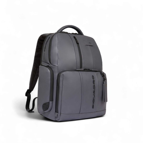 Piquadro Urban 15,6" Laptop Backpack, USB, Anti-Theft, CONNEQU, Gray