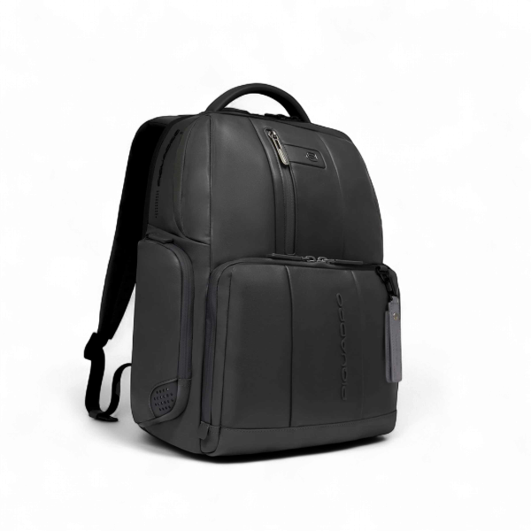Piquadro Urban 15,6" Laptop Backpack, USB, Anti-Theft, CONNEQU, Black