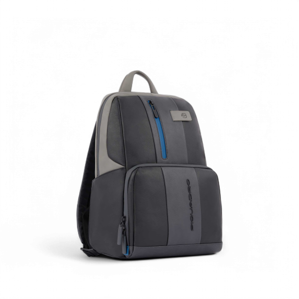 Piquadro Urban 14" Laptop Backpack, Black / Gray