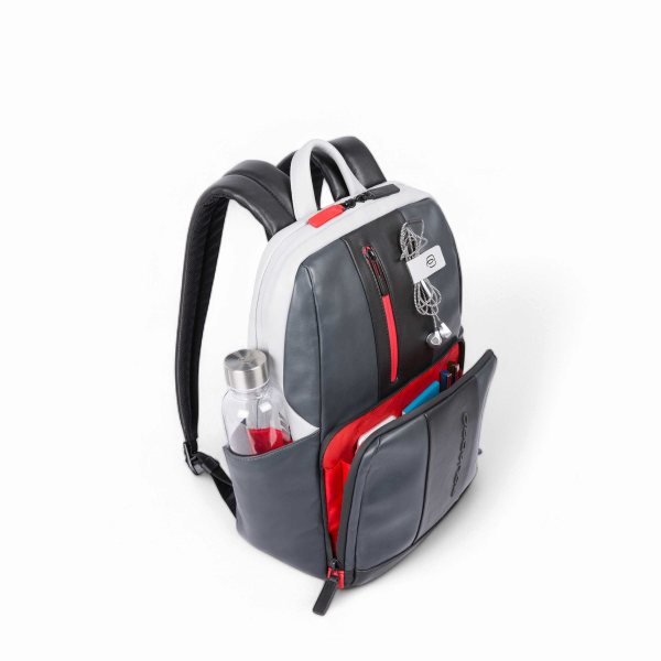 Piquadro Urban 14" Laptop Backpack, Gray / Black