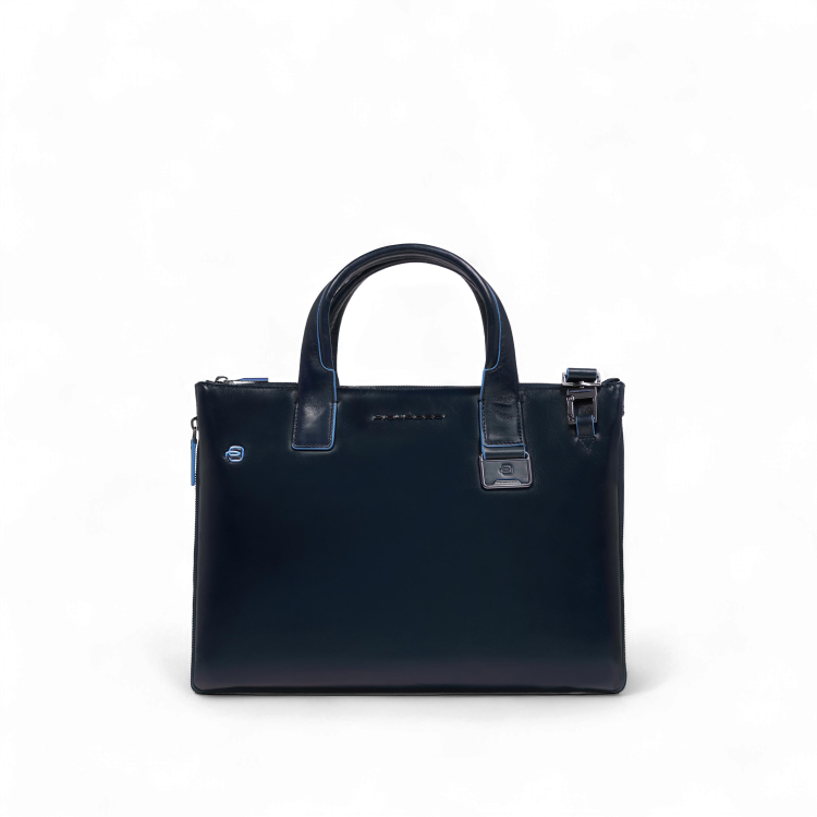 Piquadro 14" Laptop Expandable Slim Briefcase, Blue - CA6857B2/BLU2